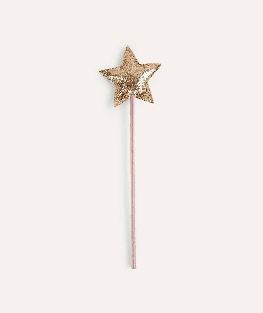 Glitter Star Wand: Gold