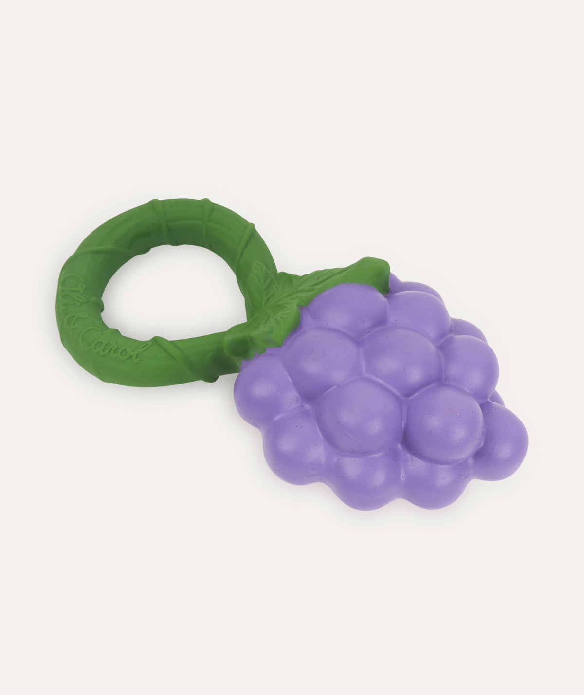 Buy the Purple Oli Carol Grape Baby Rattle Teether KIDLY