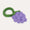 Grape Baby Rattle & Teether: Purple