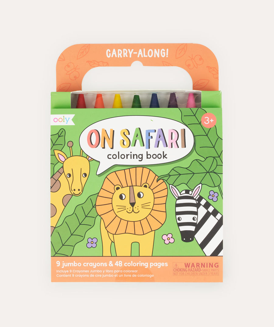 On Safari Carry Along Crayon & Colouring Book Kit: On Safari