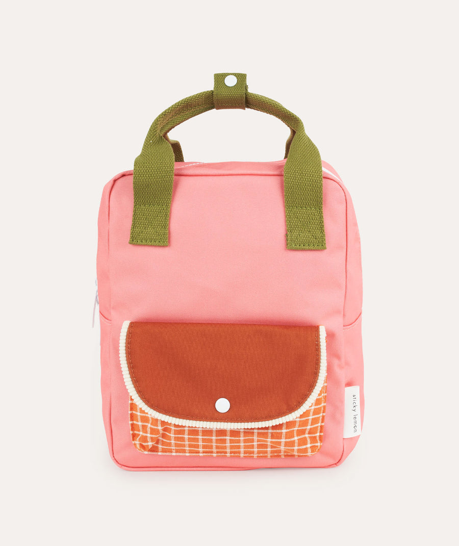 Small Envelope Backpack: Flower Pink