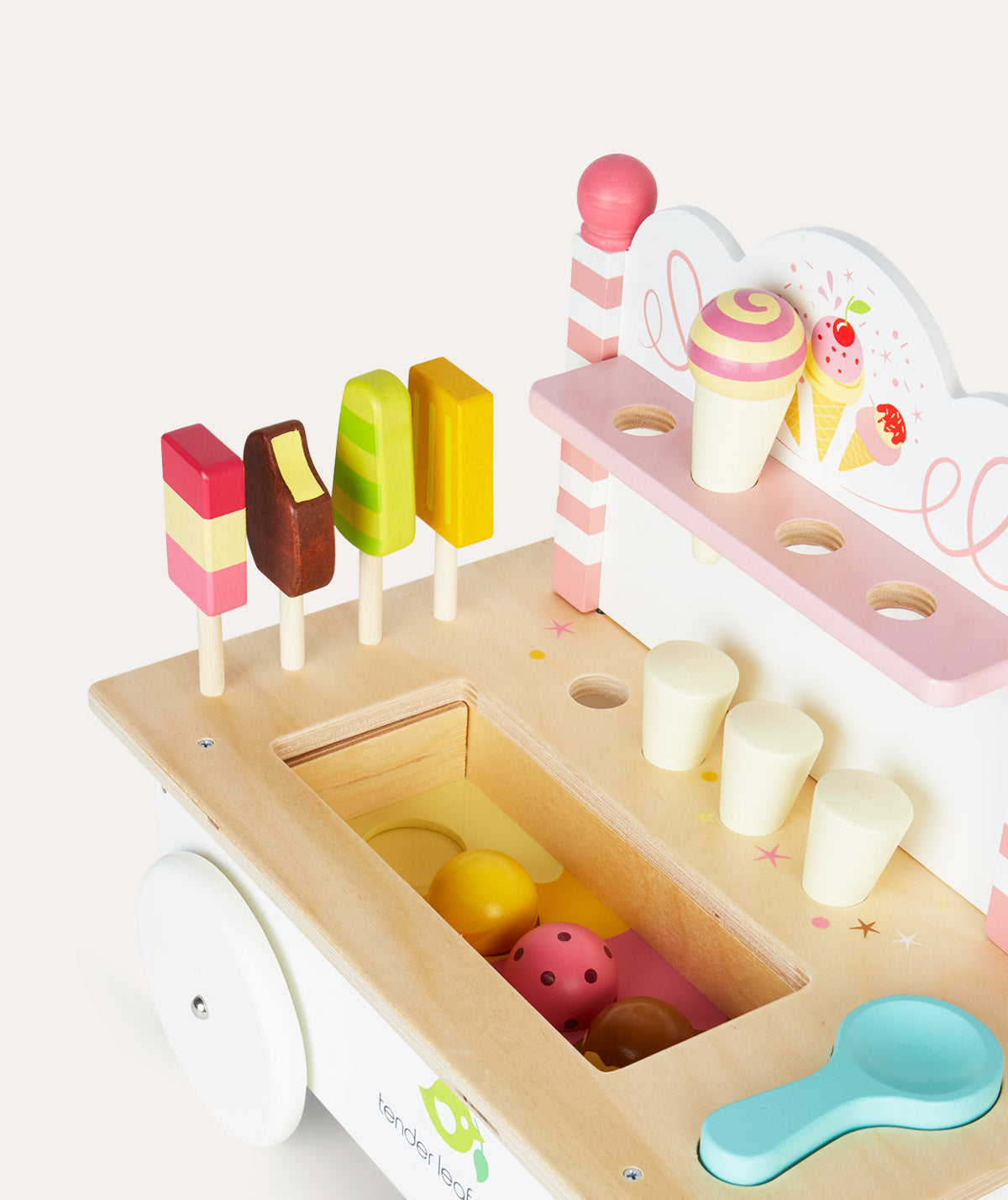 Plastic ice cream toy shop